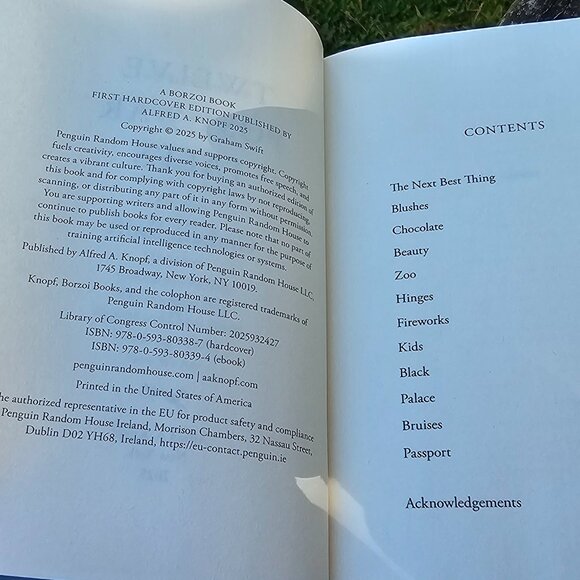 hardcover book with dust cover Twelve Post-War Tales by Graham Swift dated 2025 - Picture 6 of 7